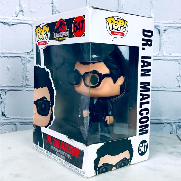 Funko Pop Movies Dr. Ian Malcom #547 Jurassic Park 25th Anniversary Collectibles - Picture 5 of 6